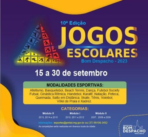 Imagem JOGOS ESCOLARES BOM DESPACHO - 2023