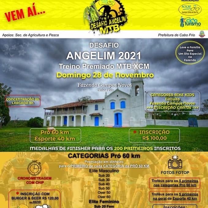 Imagem DESAFIO DO ANGELIM - MTB