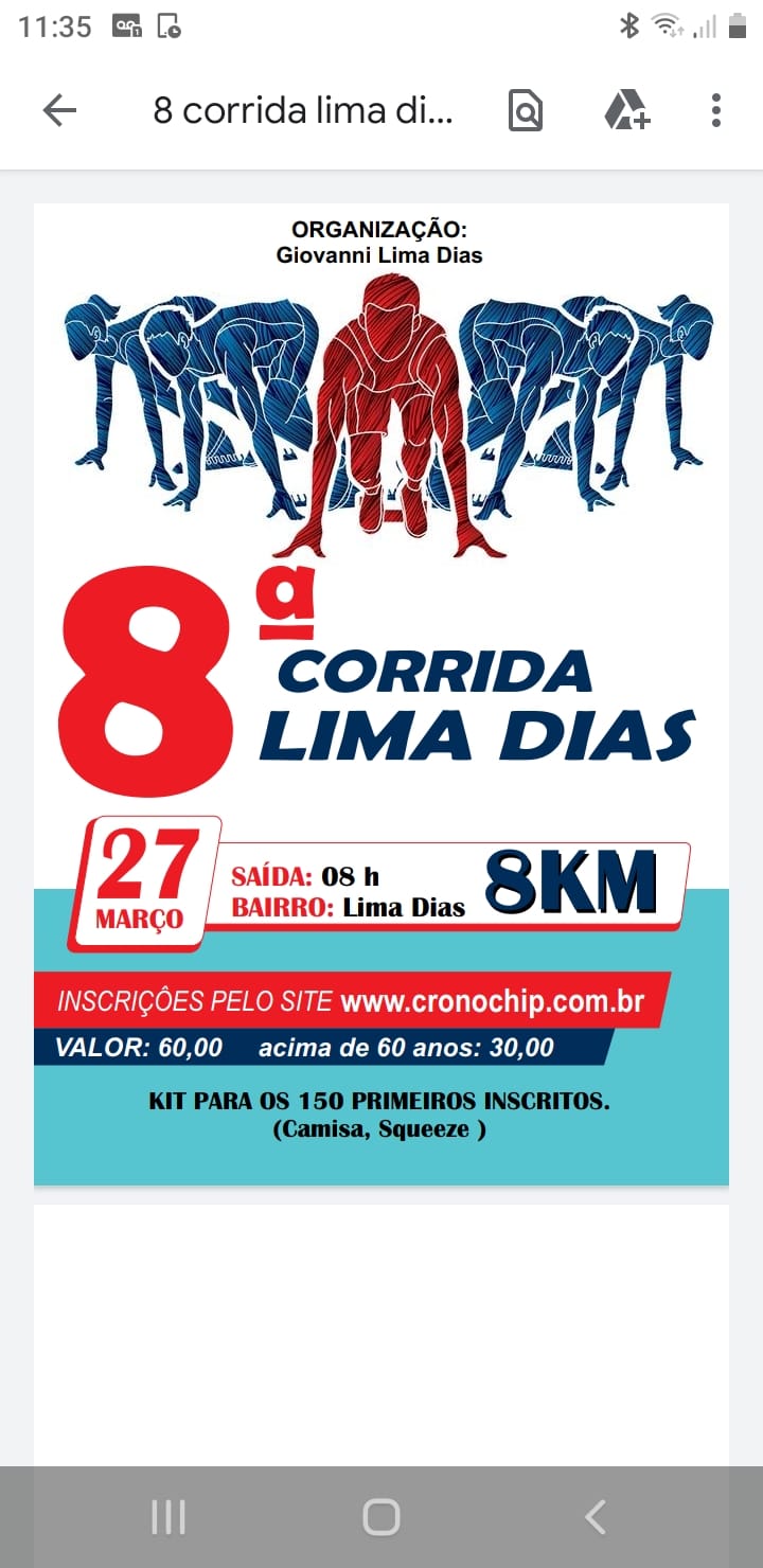 Imagem 8ª CORRIDA LIMA DIAS