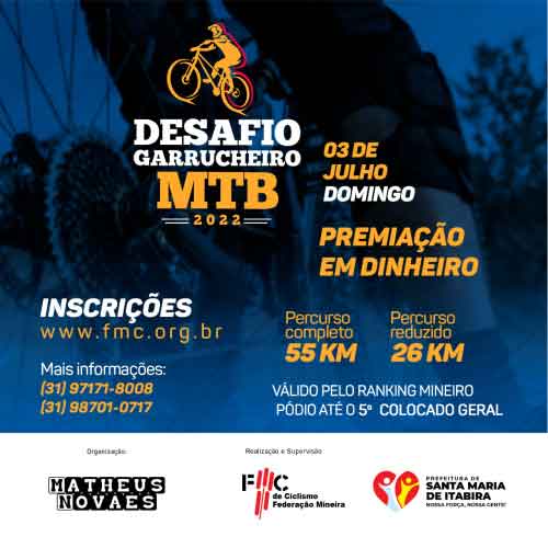 Imagem Desafio Garrucheiro de MTB 2022