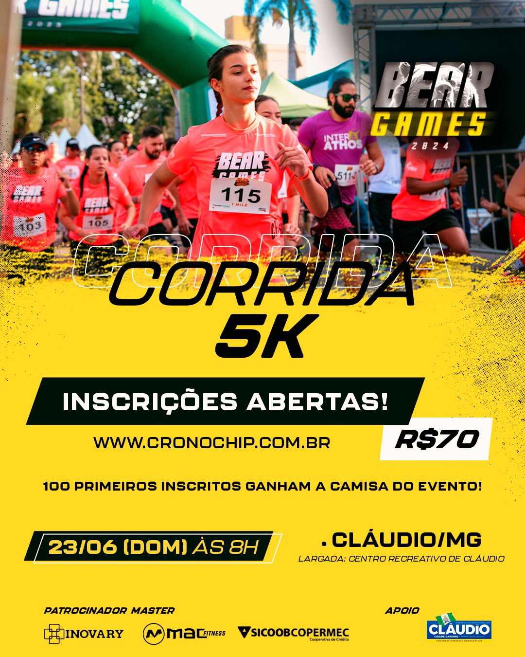 Imagem BEAR GAMES 2024 - CORRIDA 5K