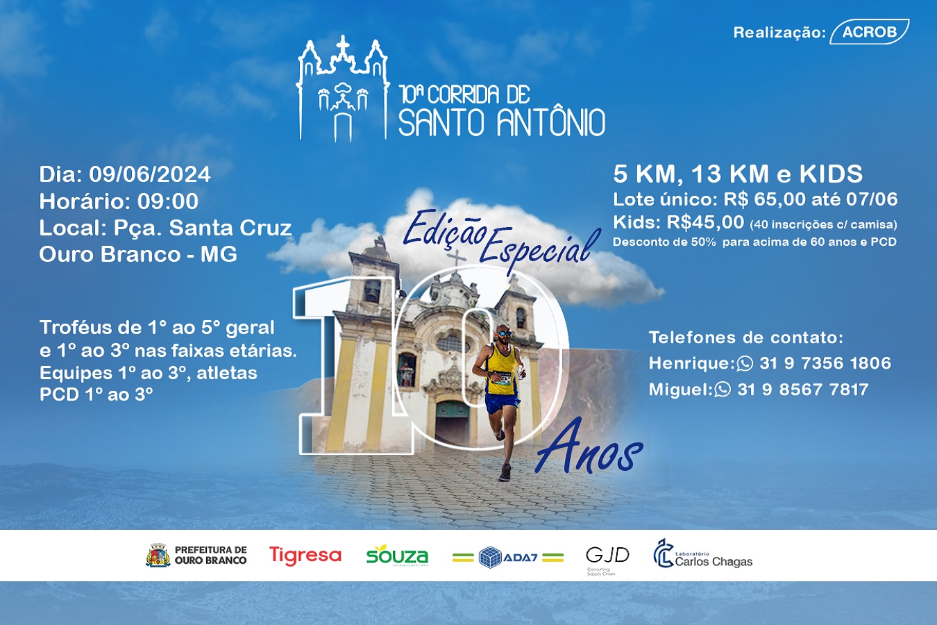 Imagem 10ª CORRIDA DE SANTO ANTÔNIO DE OURO BRANCO - 2024