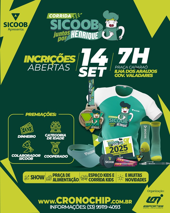 Imagem CORRIDA SICOOB JUNTOS POR HENRIQUE
