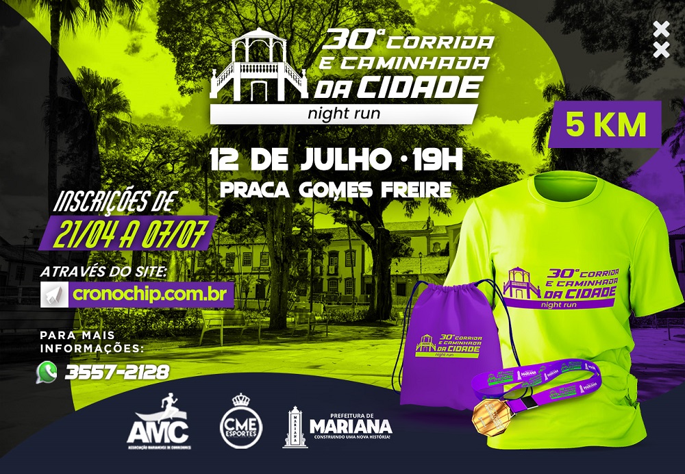 Imagem 30ª CORRIDA DA CIDADE DE MARIANA NIGHT RUN