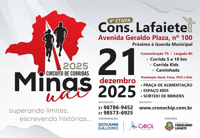 Imagem CIRCUITO DE CORRIDA MINAS UAI-ETAPA CONS. LAFAIETE