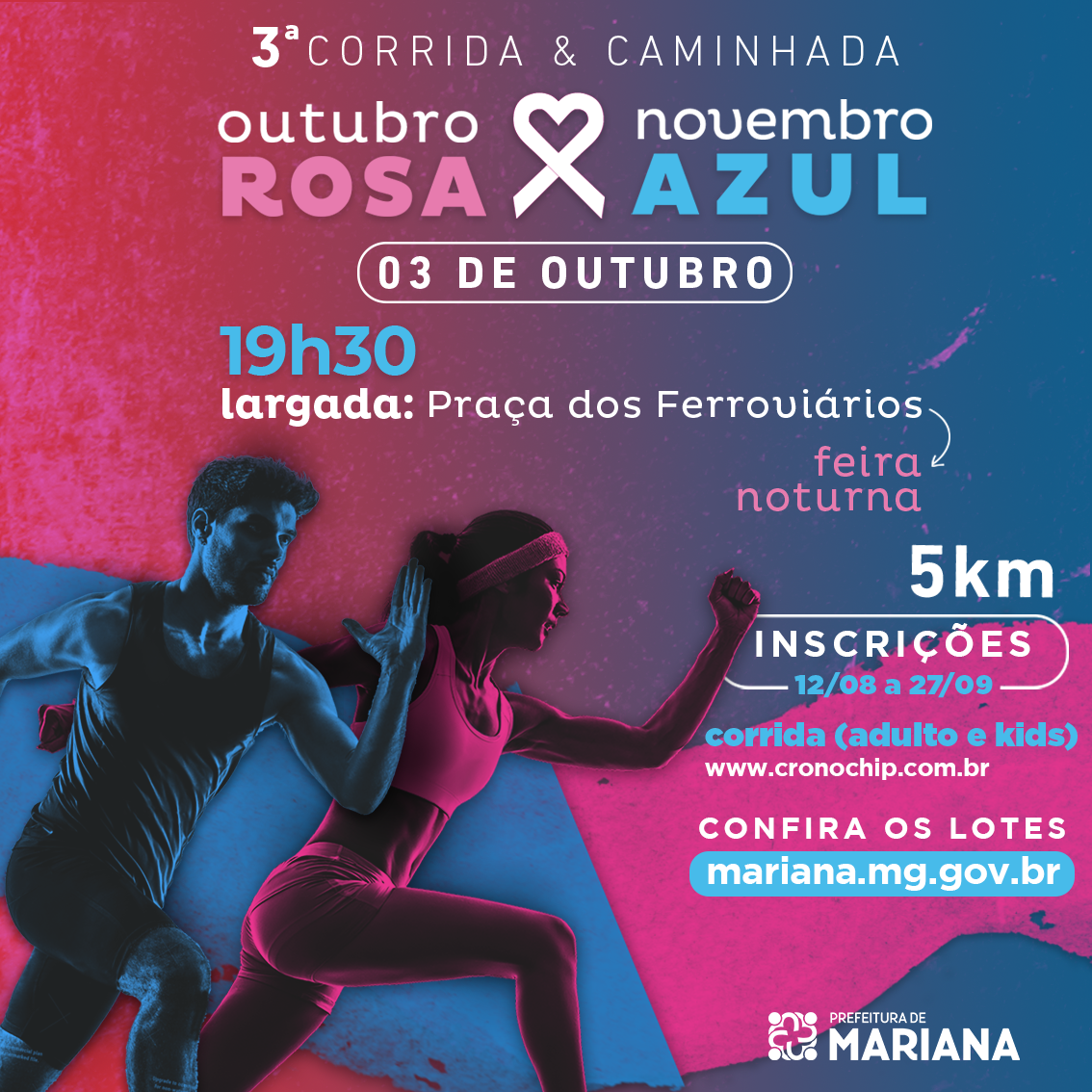 Imagem 3ª CORRIDA OUTUBRO ROSA & NOVEMBRO AZUL