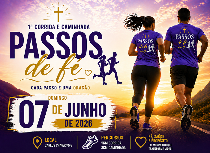 Imagem 1ª CORRIDA E CAMINHADA PASSOS DE FÉ
