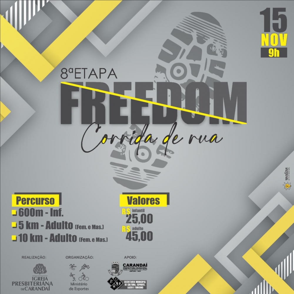 Imagem 8ª ETAPA FREEDOM DE CORRIDA DE RUA